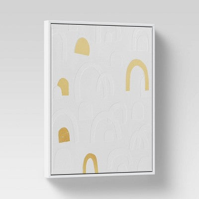  16" X 20" Rainbow Framed Wall Canvas Gold - Threshold™