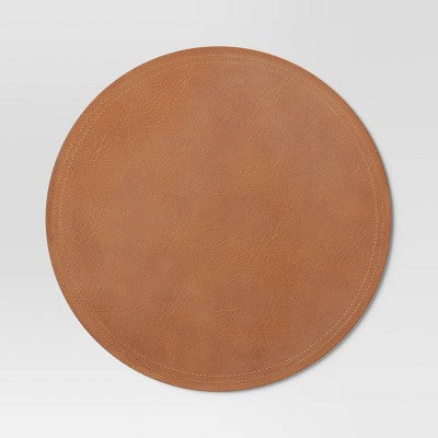  Faux Leather Decorative Charger - Threshold™