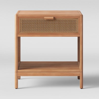  Minsmere Caned Accent Table With Drawer - Threshold™