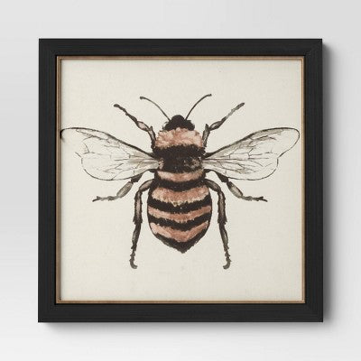  (3pk) 12" X 12" Bees Framed Wall Canvases - Threshold™