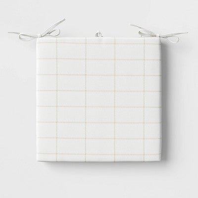  Woven Grid Outdoor Seat Cushion - Threshold™