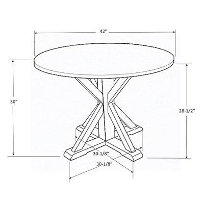  42" Litchfield Round Dining Table - Threshold™