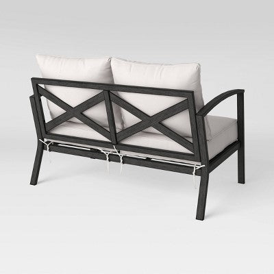  Ryegate Weathered Teak Patio Loveseat - Threshold™