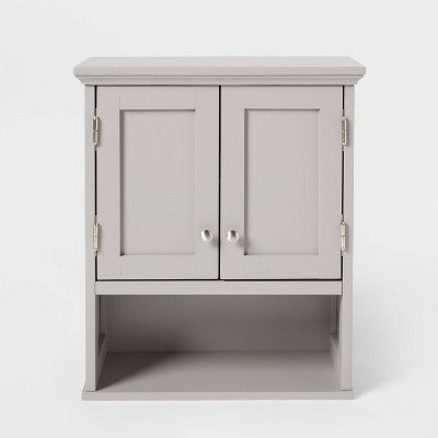  Wood Wall Cabinet Gray - Threshold™