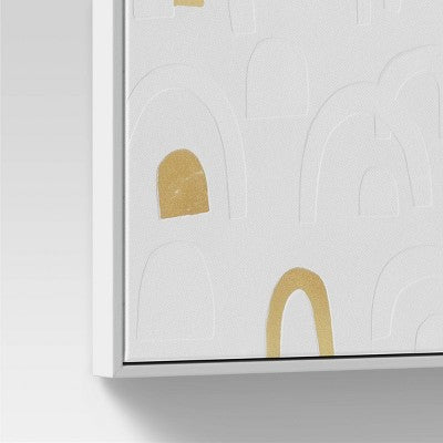  16" X 20" Rainbow Framed Wall Canvas Gold - Threshold™