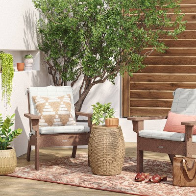  Woven Grid Outdoor Chair Cushion - Threshold™