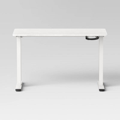  Loring Manual Height Adjustable Standing Desk White - Threshold™