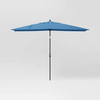  10'x6' Rectangular Market Patio Umbrella - Black Pole - Threshold™