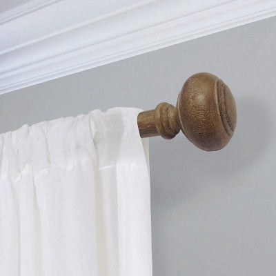  Curtain Rod Faux Wood - Threshold