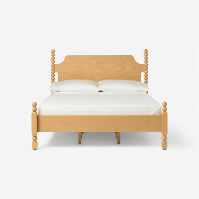  Modern Turned Wood Bed Brown - Threshold™ Designed With Studio McGee