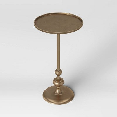  Londonberry Turned Accent Table Brass - Threshold