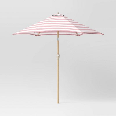  9'x9' Market Patio Umbrella - Light Wood Pole - Threshold™