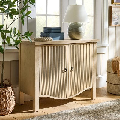  Elder 2 Door Cabinet Natural - Threshold™ Designed With Studio McGee