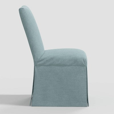  Samy Skirted Slipcover Dining Chair In Linen - Threshold™