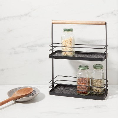 Wood 2-Tier Spice Rack - Threshold™
