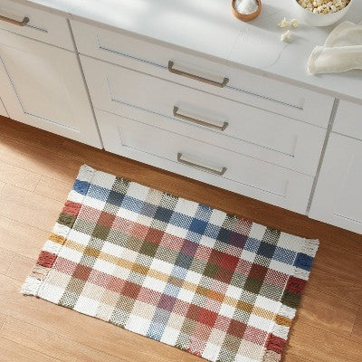  20"x34" Multi-Plaid Woven Pet Tapestry - Threshold™