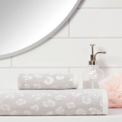  Leopard Reversible Towel Gray - Threshold™