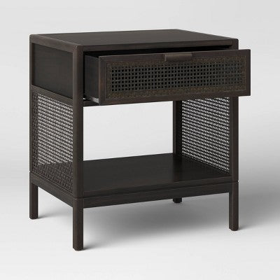  Minsmere Caned Accent Table With Drawer - Threshold™