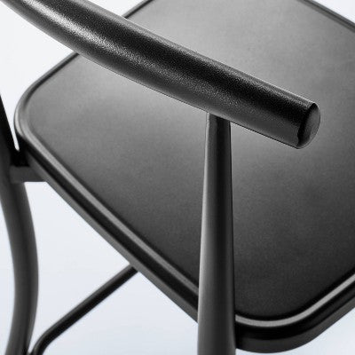  Northwood Metal Cafe Counter Height Barstool Black - Threshold™ Designed With Studio McGee