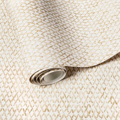  Metallic Crosshatch Wallpaper - Threshold™