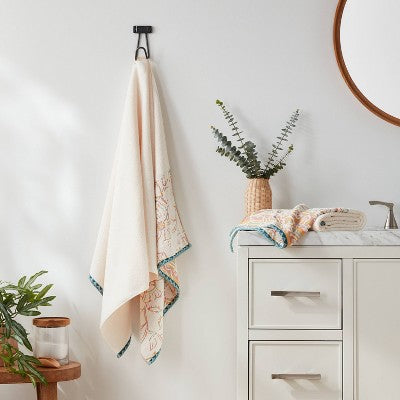  Boho Border Floral Towel - Threshold™