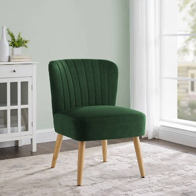  Chelidon Velvet Slipper Chair Green - Threshold™
