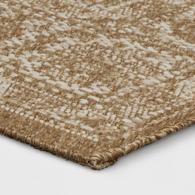  Persian Rectangular Flat Woven Outdoor Area Rug Beige - Threshold™