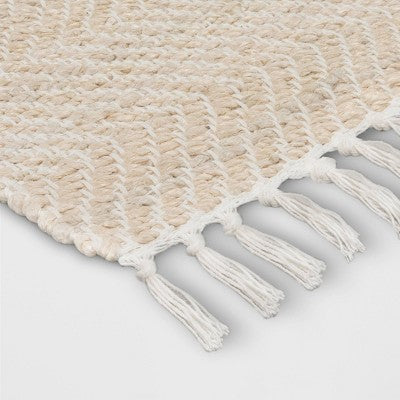  Handloom Woven Area Rug Natural/Ivory - Threshold™