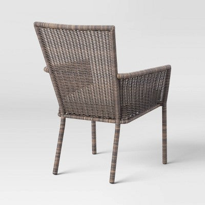  Monroe 2pk Patio Stack Dining Chairs - Tan - Threshold™