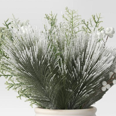  Artificial Plant Large Heavy Flocked Arrangement - Threshold™