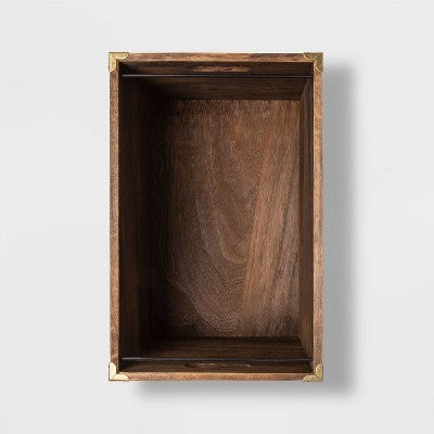  Wood File Holder Brown - Threshold™