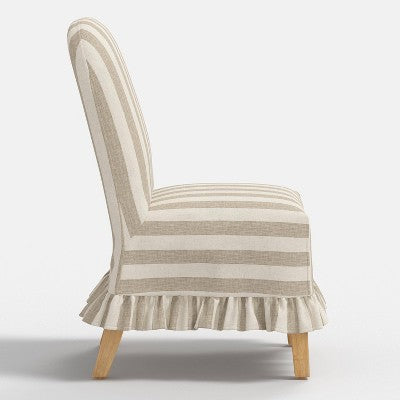  Replacement Ruffled Slipcover Only For Rounded Back Dining Chair - Threshold™