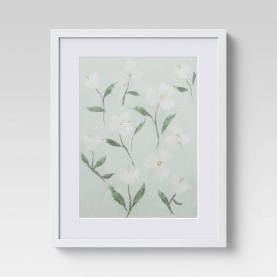  (Set Of 2) 16" X 20" Loose Floral Framed Wall Art - Threshold™