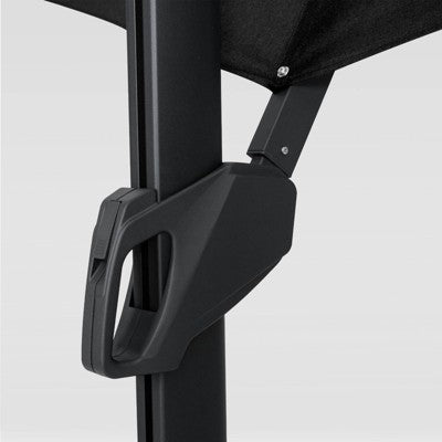  11' Round Offset Outdoor Patio Cantilever Umbrella With Black Pole - Threshold™