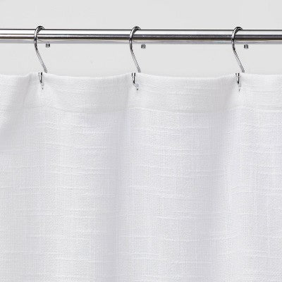  Woven Shower Curtain White - Threshold™