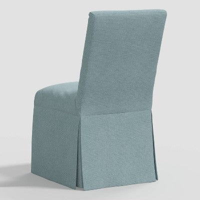  Samy Skirted Slipcover Dining Chair In Linen - Threshold™