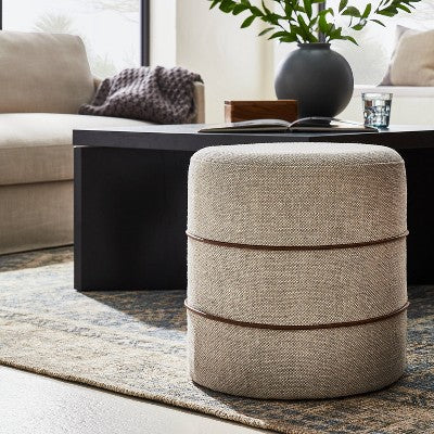  Catalina Round Ottoman - Threshold™ Designed With Studio McGee