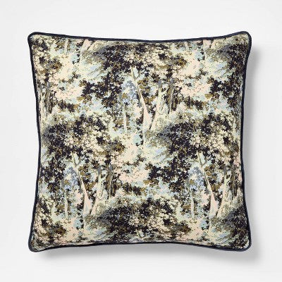  24"x24" Abstract Tree Printed Throw Pillow With Gusset - Threshold™ Designed With Studio McGee