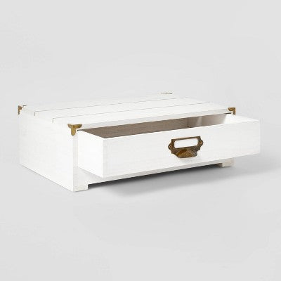  Monitor Stand White Wood - Threshold™