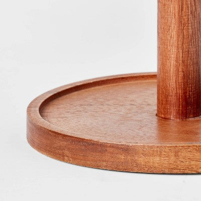  Wood Paper Towel Holder - Threshold™: Off-White Kitchen Napkin Holder, 12.25" Height, Spot Clean
