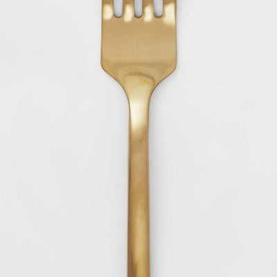  20pc Ashby Flatware Set Champagne - Threshold™: Stainless Steel Silverware, Service For 4, Dishwasher-Safe