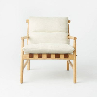  Holly Sling Back Accent Chair Cream/Natural - Threshold™ Designed With Studio McGee