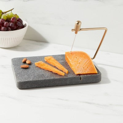  9" X 6" Marble Cheese Slicer Cutting Board - Threshold™