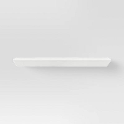  Wedge Shelf With Rod Bracket White - Threshold™