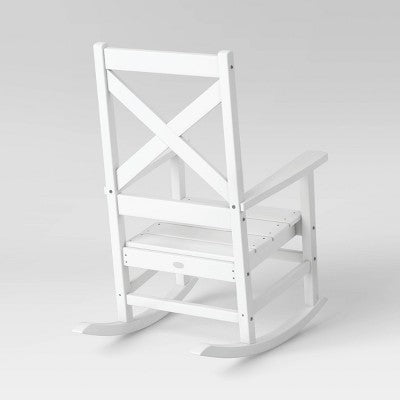  Shawboro POLYWOOD Patio Rocking Chair - White - Threshold™