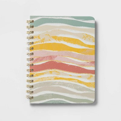  96 Sheet College Ruled Journal 5.75"x8" Spiral Wave - Threshold™
