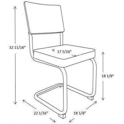  2pk Cecilton Chrome Cantilever Dining Chairs Cream Boucle - Threshold™