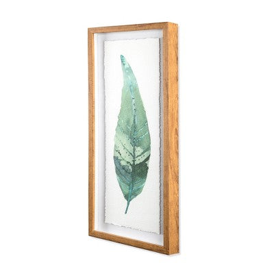  (Set Of 3) 28"x12" Framed Leaves Decorative Wall Art White - Threshold™