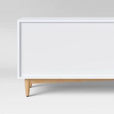  Organic Caned TV Stand For TVs Up To 65" White - Threshold™