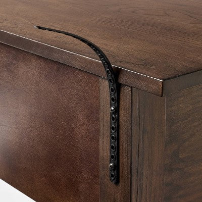  Palma 46" Arched Console Table Dark Brown - Threshold™ Designed With Studio McGee